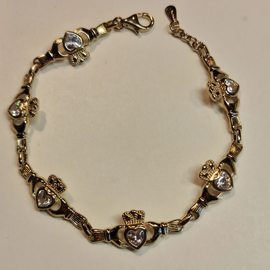 GFCBR017CZ - BRACELET CZ CLADDAGH