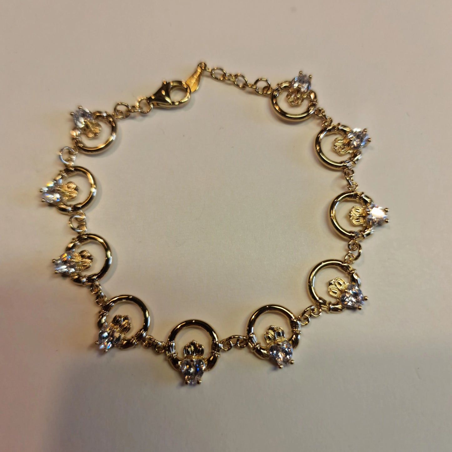 GFCBR011CZ - BRACELET CZ CLADDAGH