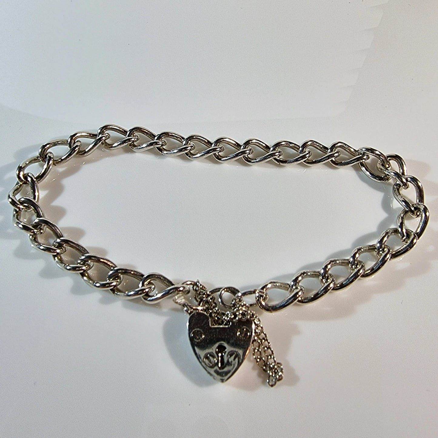 S0227 - BRACELET CHARM CURB OVAL LOOSE LADIES