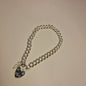 S0286 - BRACELET CHARM CURB ROUND DOUBLE LINK LOOSE LADIES