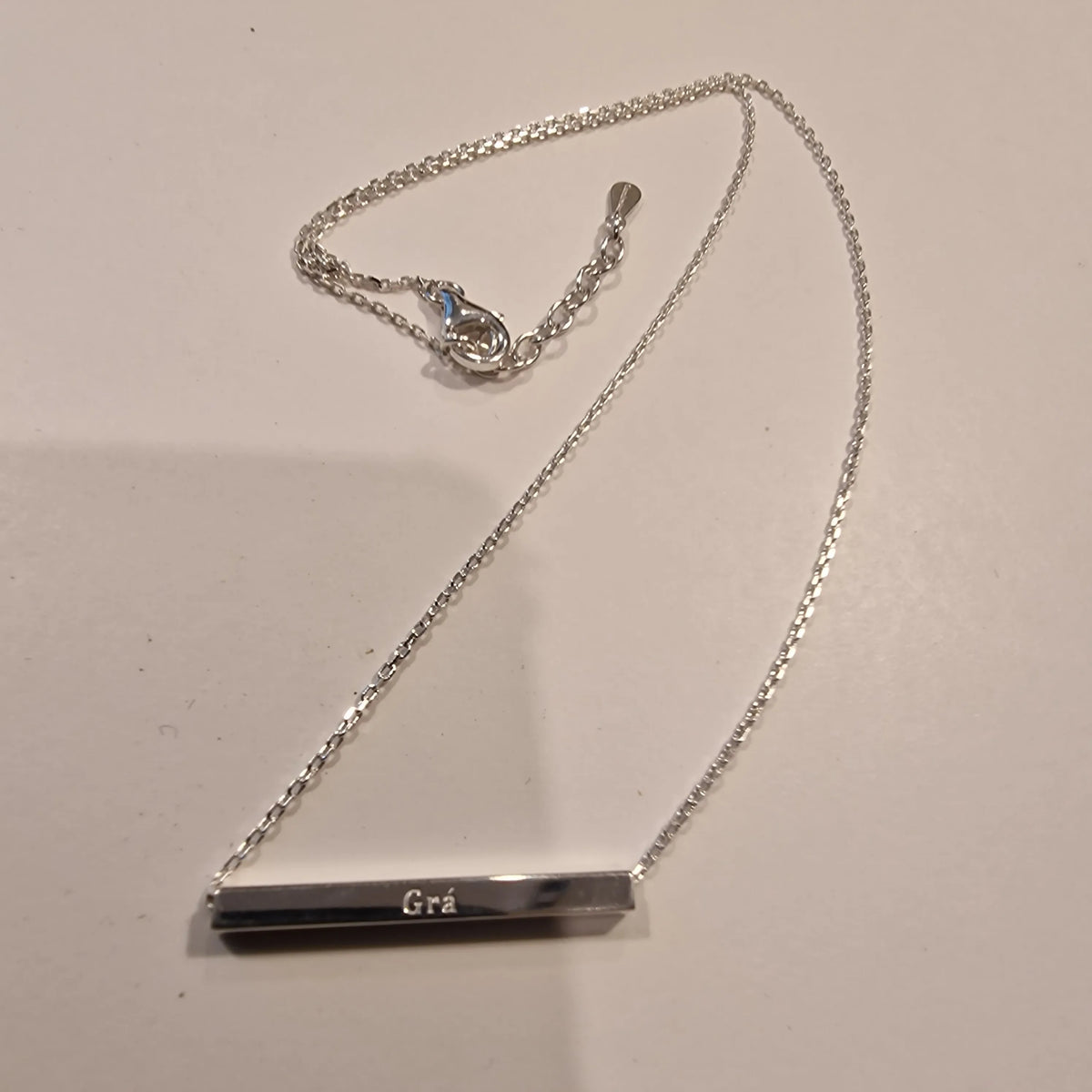 S1169 - DIAMOND CUT ROLO CHAIN 20" - SILVER