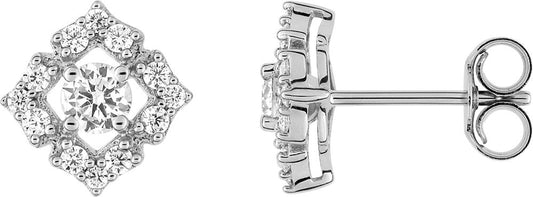 S12.25105 - Earrings - 9CT WHITE GOLD