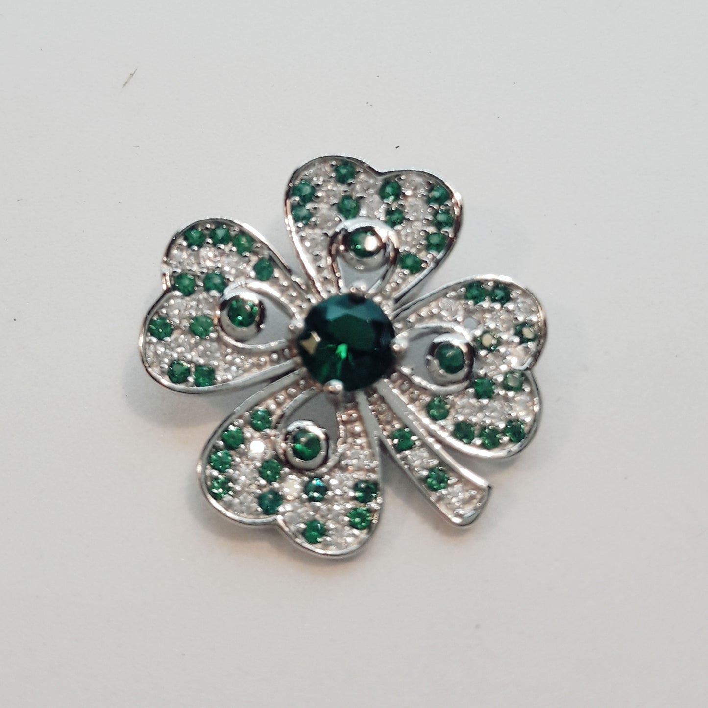 SCP217 - PEND CZ GR CLOVER