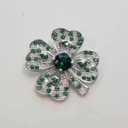 SCP217 - PEND CZ GR CLOVER