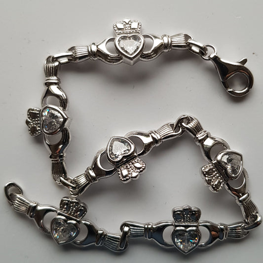 SCBR017CZ - RACELETCZ CLADDAGH