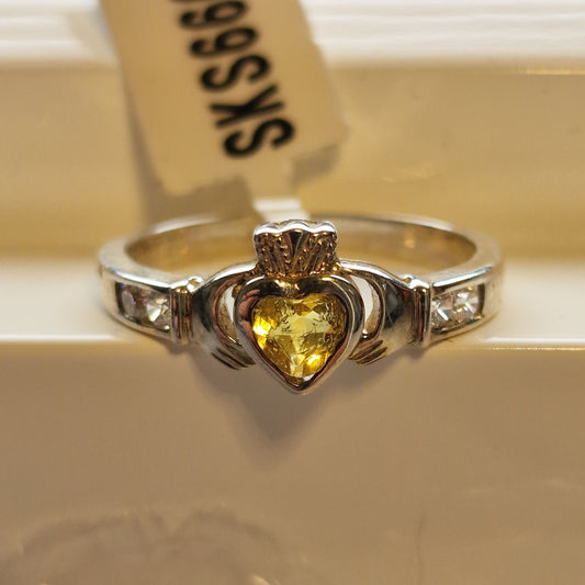 SKS6667CT - RING 11 CITRINE CLADD
