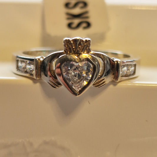 SKS6667CZ - RING 04 CZ CLADD RHOD