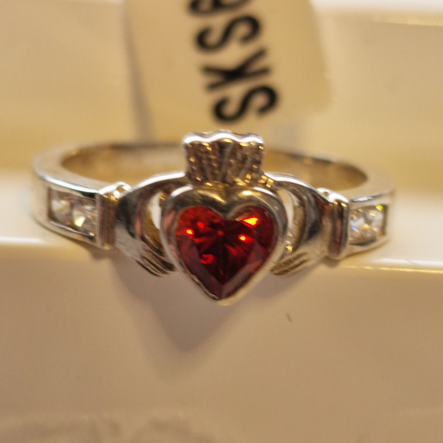 SKS6667GA - RING 01 GARNET CLADD