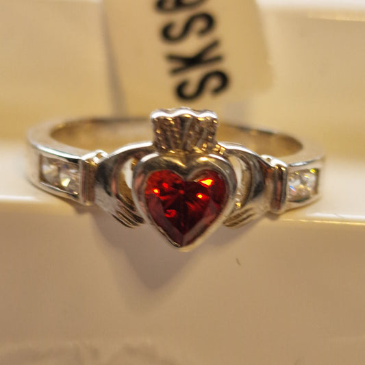 SKS6667GA - RING 01 GARNET CLADD