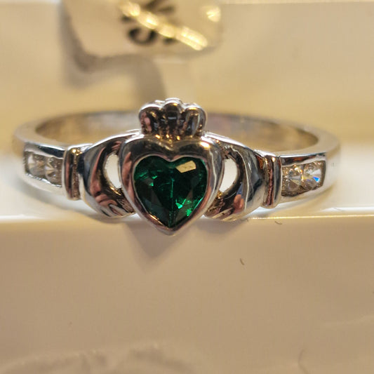 SKS6667GR - RING 05 CZ CLADD RHOD