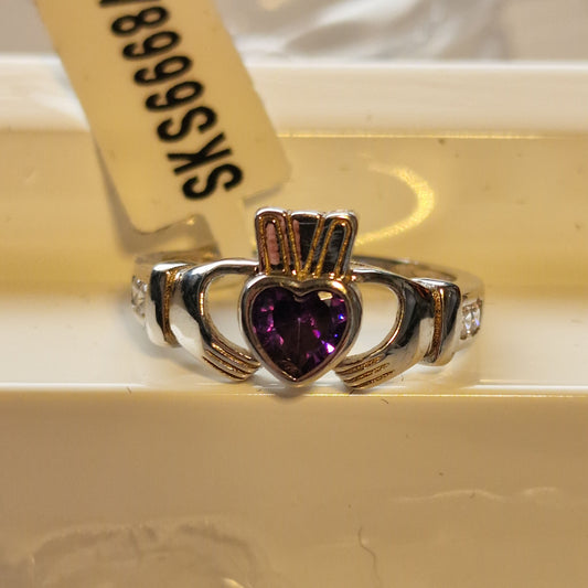 SKS6668AY - RING 02 AMY CLADD RHOD LRG